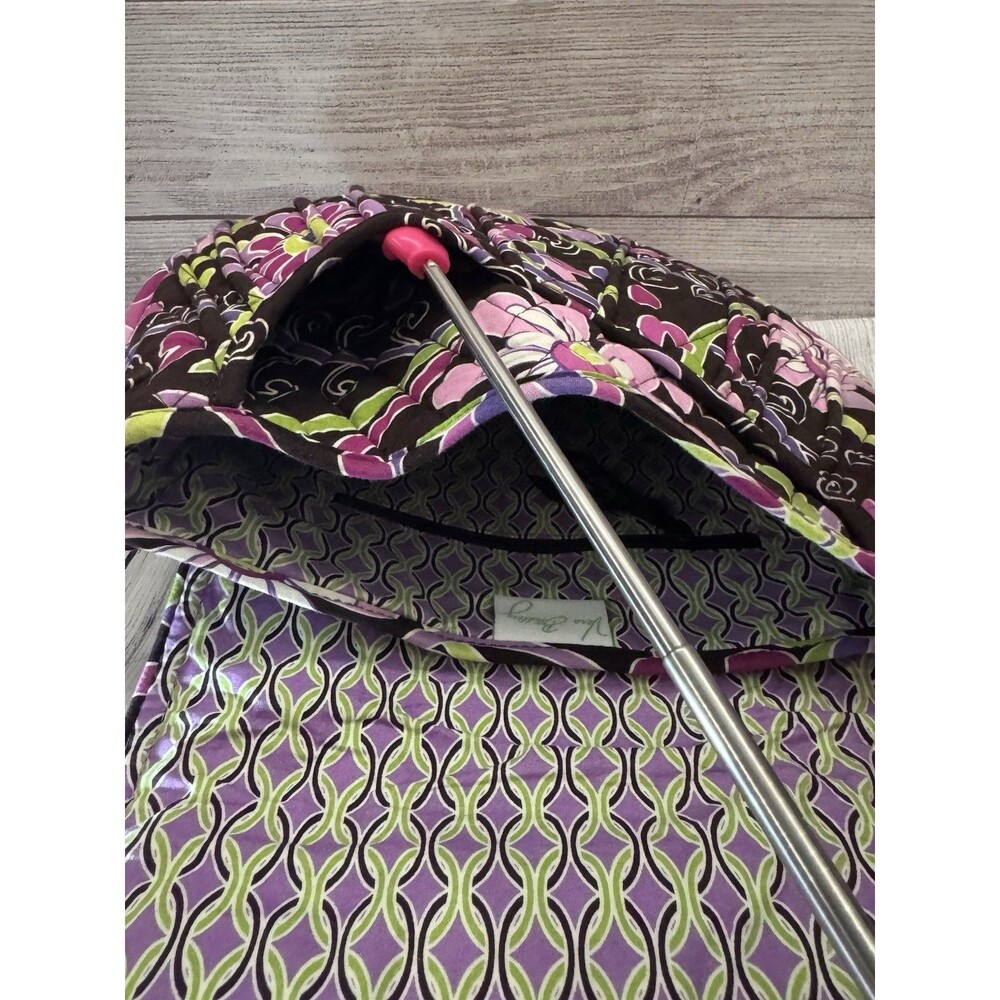 Vera Bradley Little Betsy Saddle Up Sling Crossbody Bag Brown & Purple Floral - Picture 6 of 9